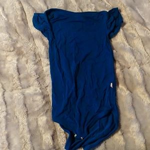 2 Navy Posh Peanut Bodysuits